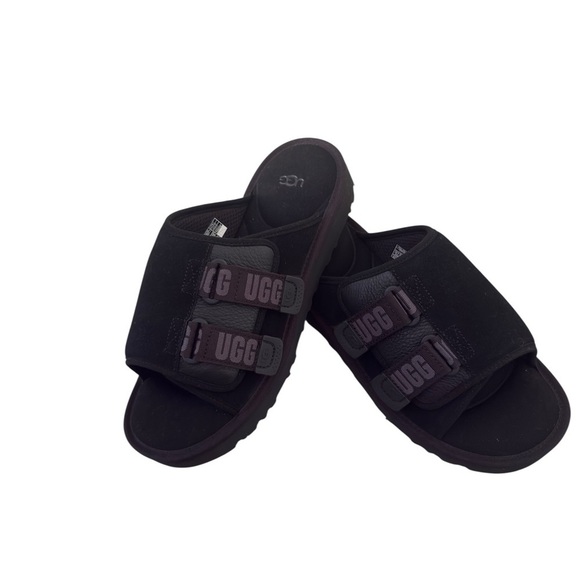 NWT UGG Mens Goldencoast Strap Black Slide Sandals Shoes Size 10 main image 5